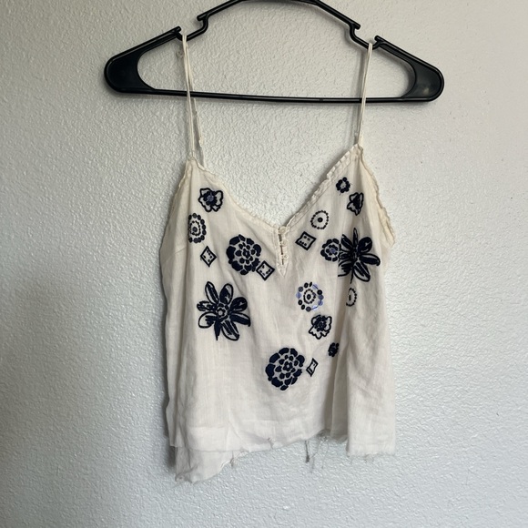 Hollister embroidered and beaded tank - Picture 1 of 4